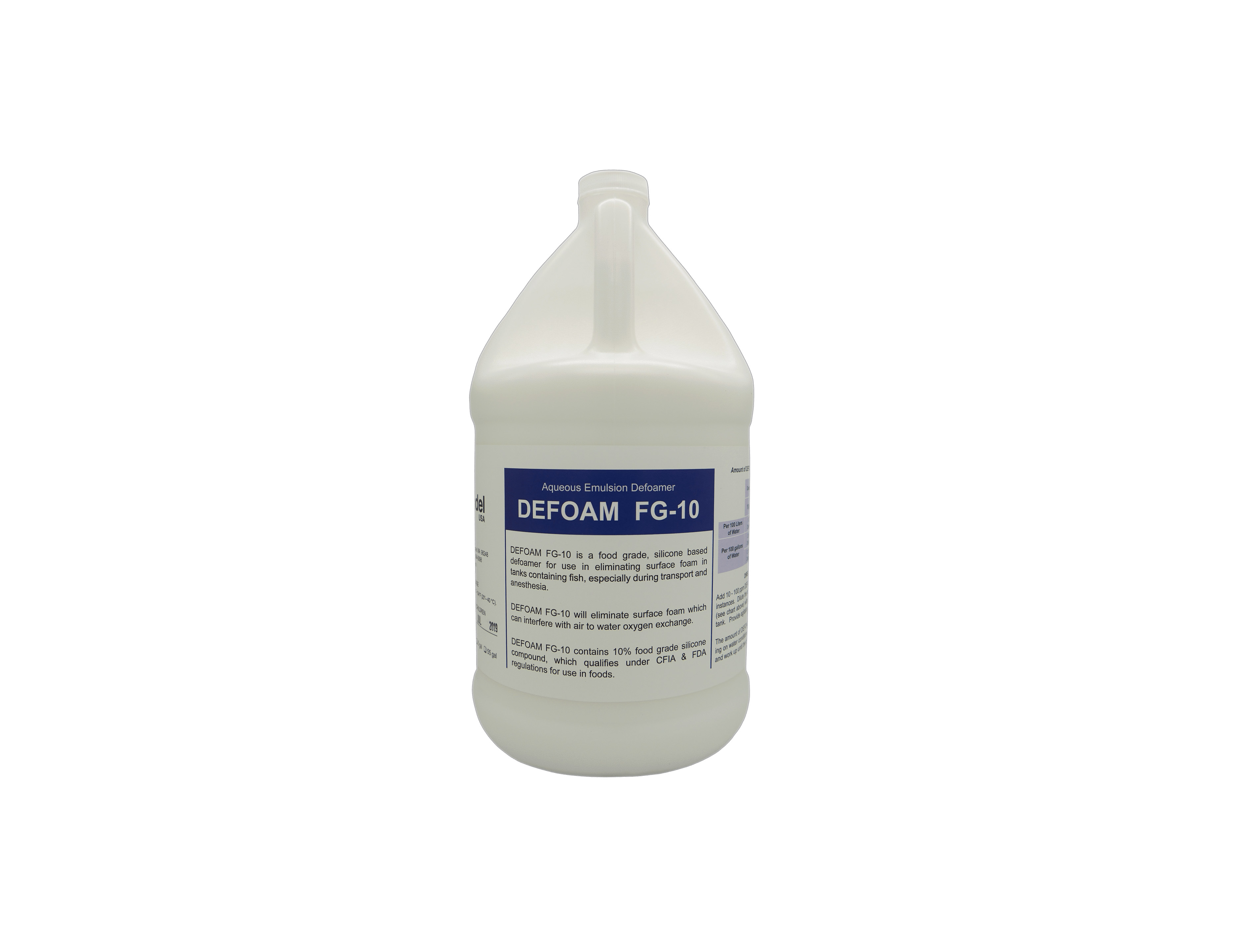 bottle of defoaming agent