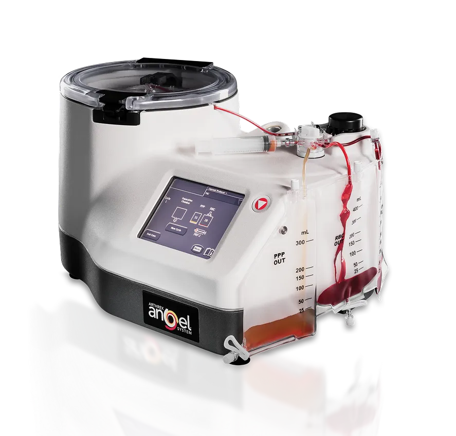 Angel PRP System with advanced closed-loop automation delivering highly concentrated platelet-rich plasma for aesthetic treatments