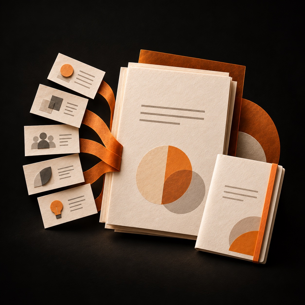 Five work examples gathered into a Promotion Case with a separate Conversation Guide.