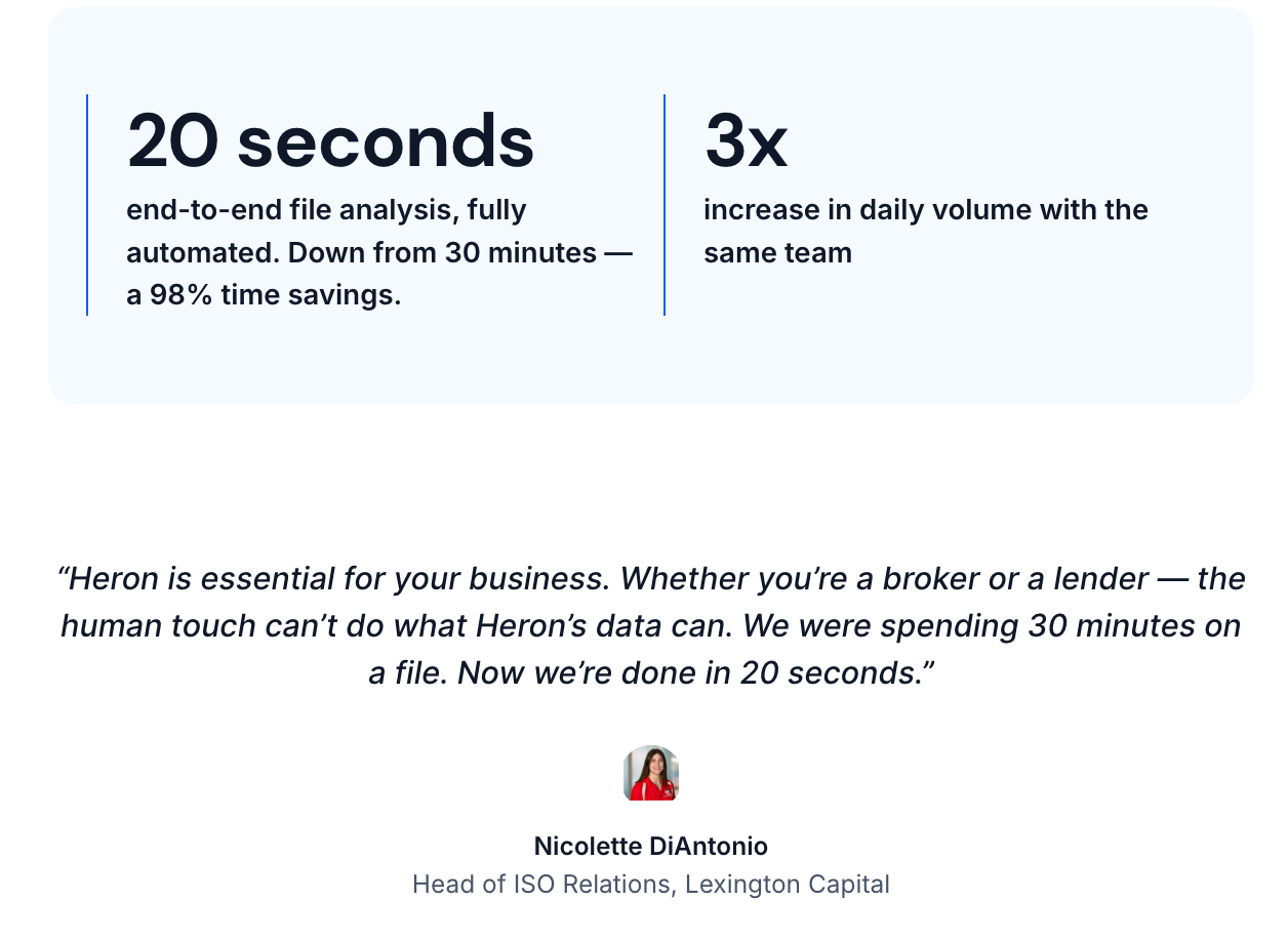 Heron case study