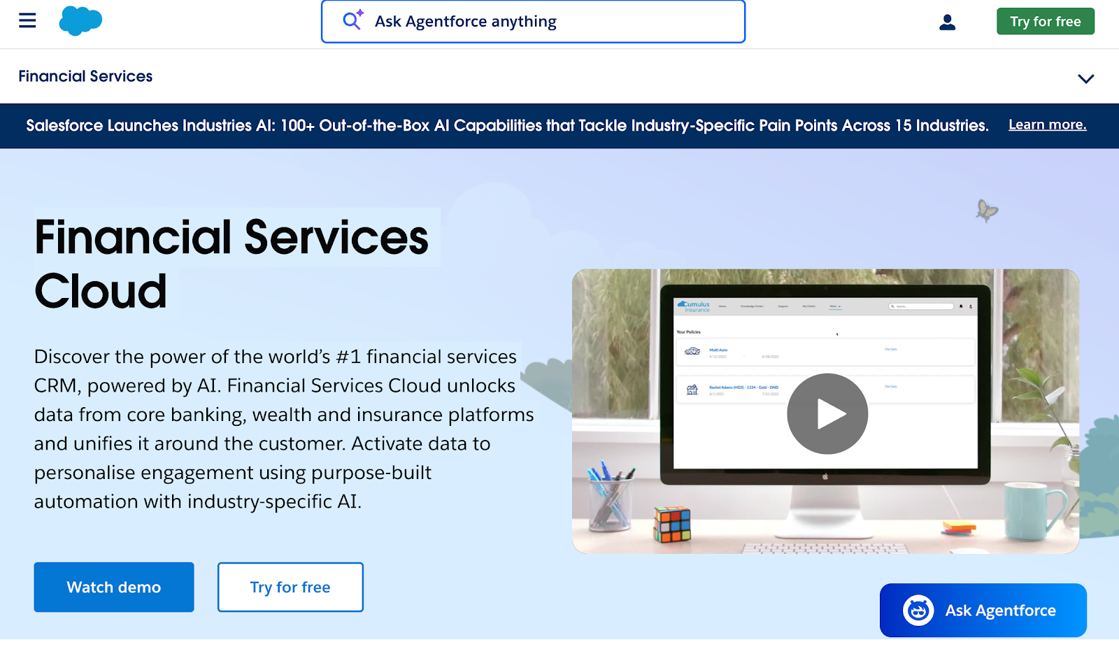 Salesforce Financial Services Cloud