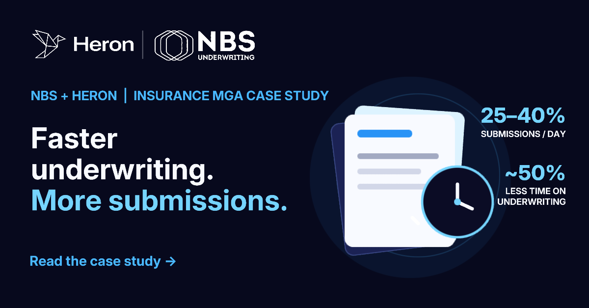 NBS Halves Underwriting Time and Reviews 25–40% More Submissions a Day with Heron