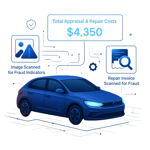car damage detction AI for insurance claims