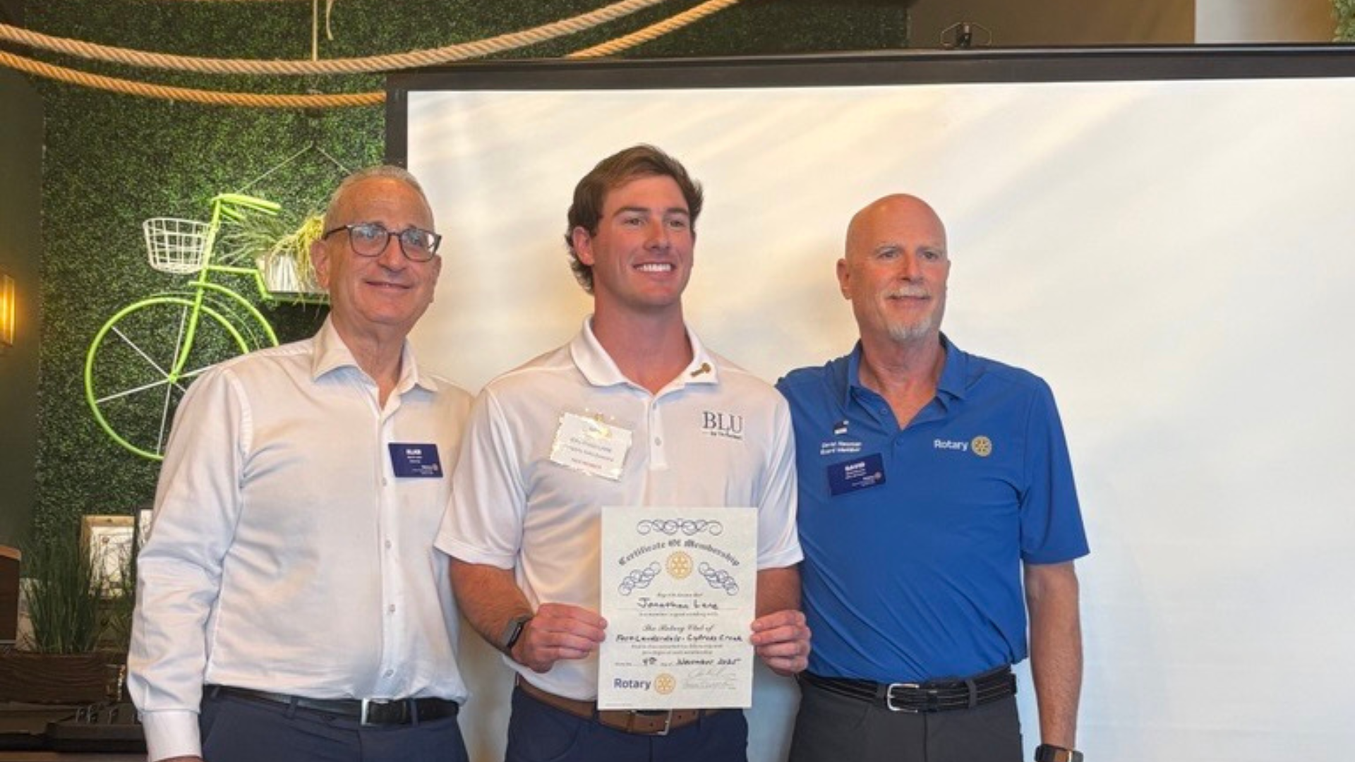 BLU Joins Rotary Club of Cypress Creek