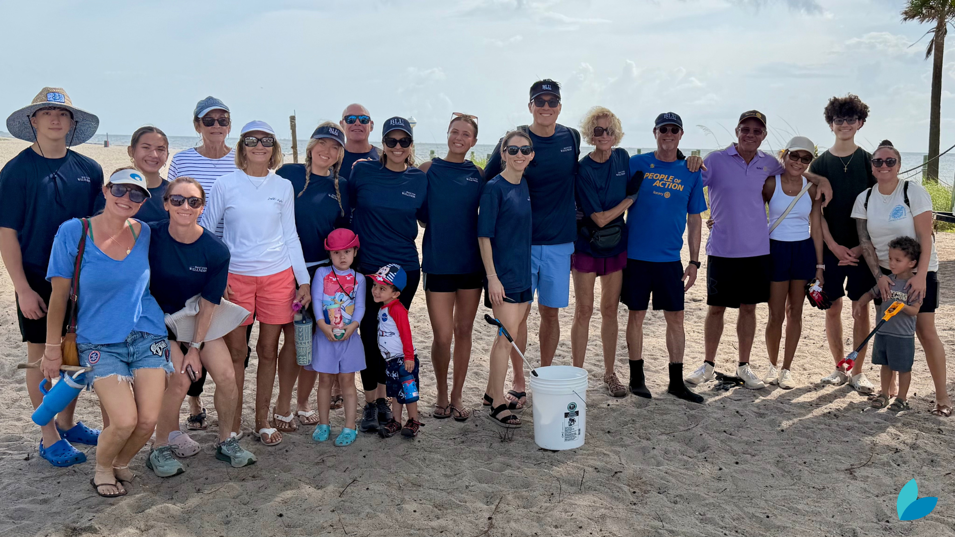 BLU & Rotary of Weston Unite for Beach Cleanup