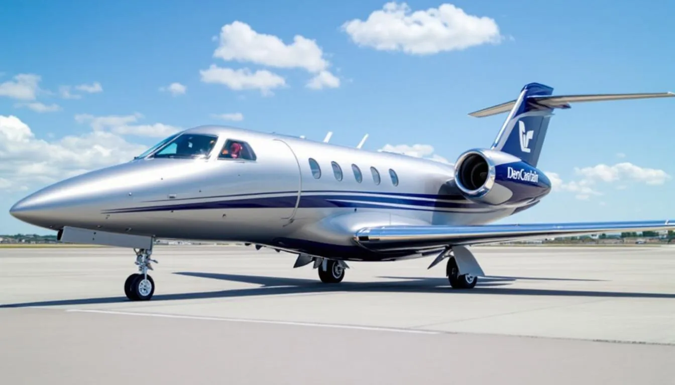 The image showcases a sleek private jet parked at a private terminal, emphasizing the luxury and convenience of private jet travel. This aircraft represents the diverse fleet available for charter flights, catering to business travelers and private jet travelers seeking a premium travel experience.