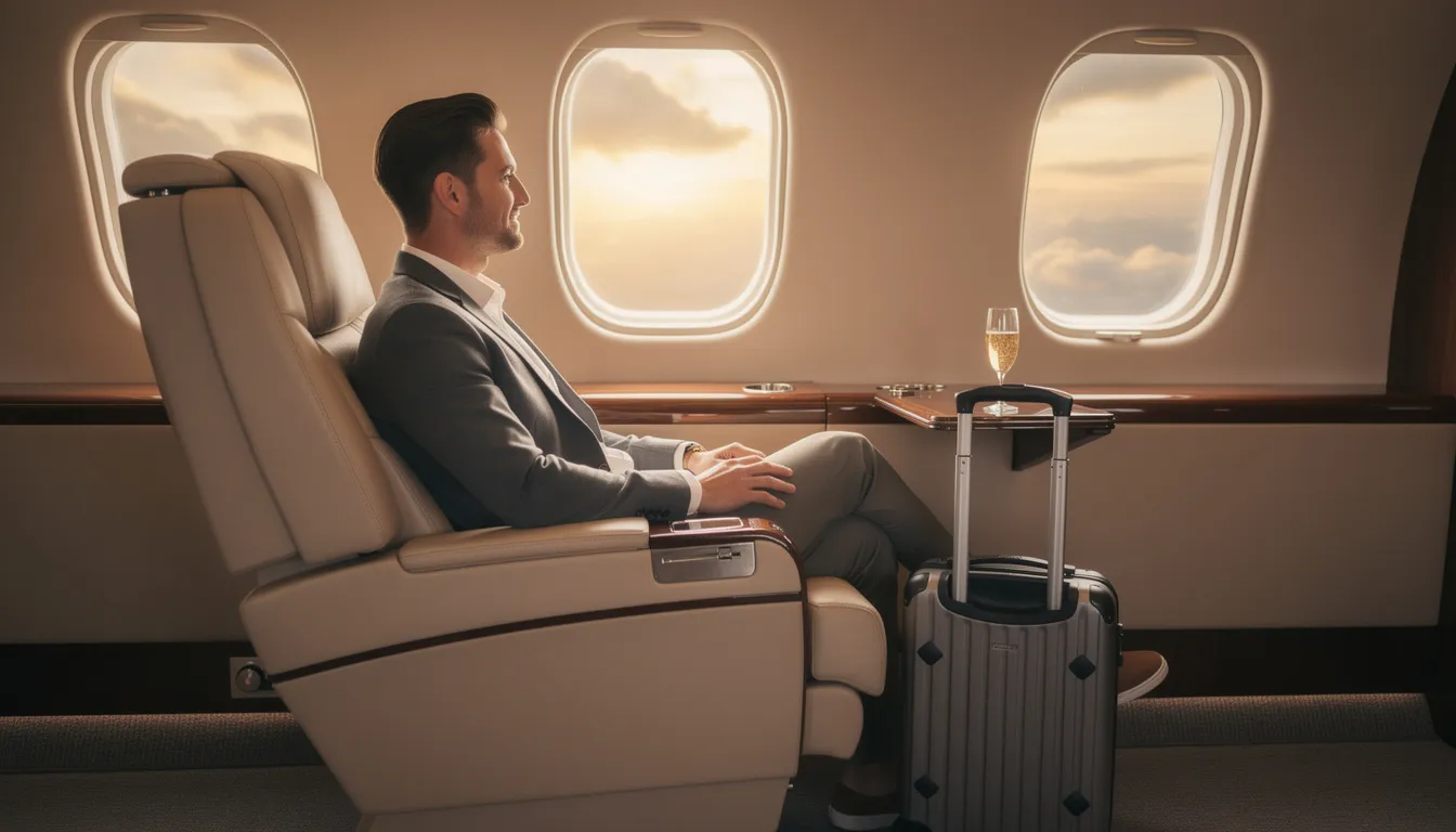 The image depicts a sleek private jet soaring through a clear blue sky, symbolizing the luxury and convenience of private aviation. This visual captures the essence of flying private, showcasing the freedom and comfort associated with private jet travel and charter flights.