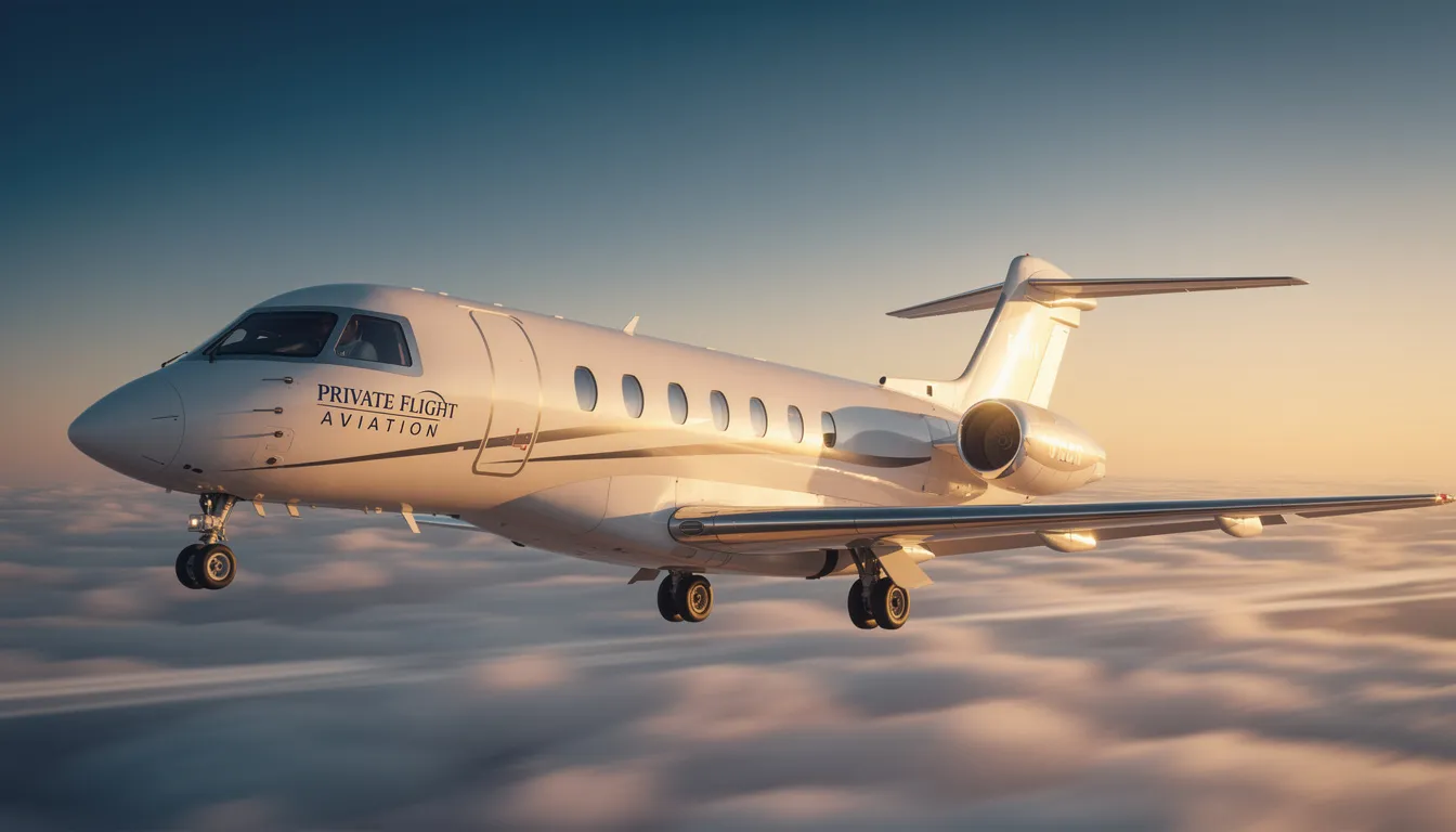 The image depicts a luxurious private jet ready for takeoff at a private terminal, showcasing the modern fleet available for private jet charter services. Passengers can enjoy personalized services and in-flight amenities, ensuring a premium travel experience free from the hassles of commercial flights.