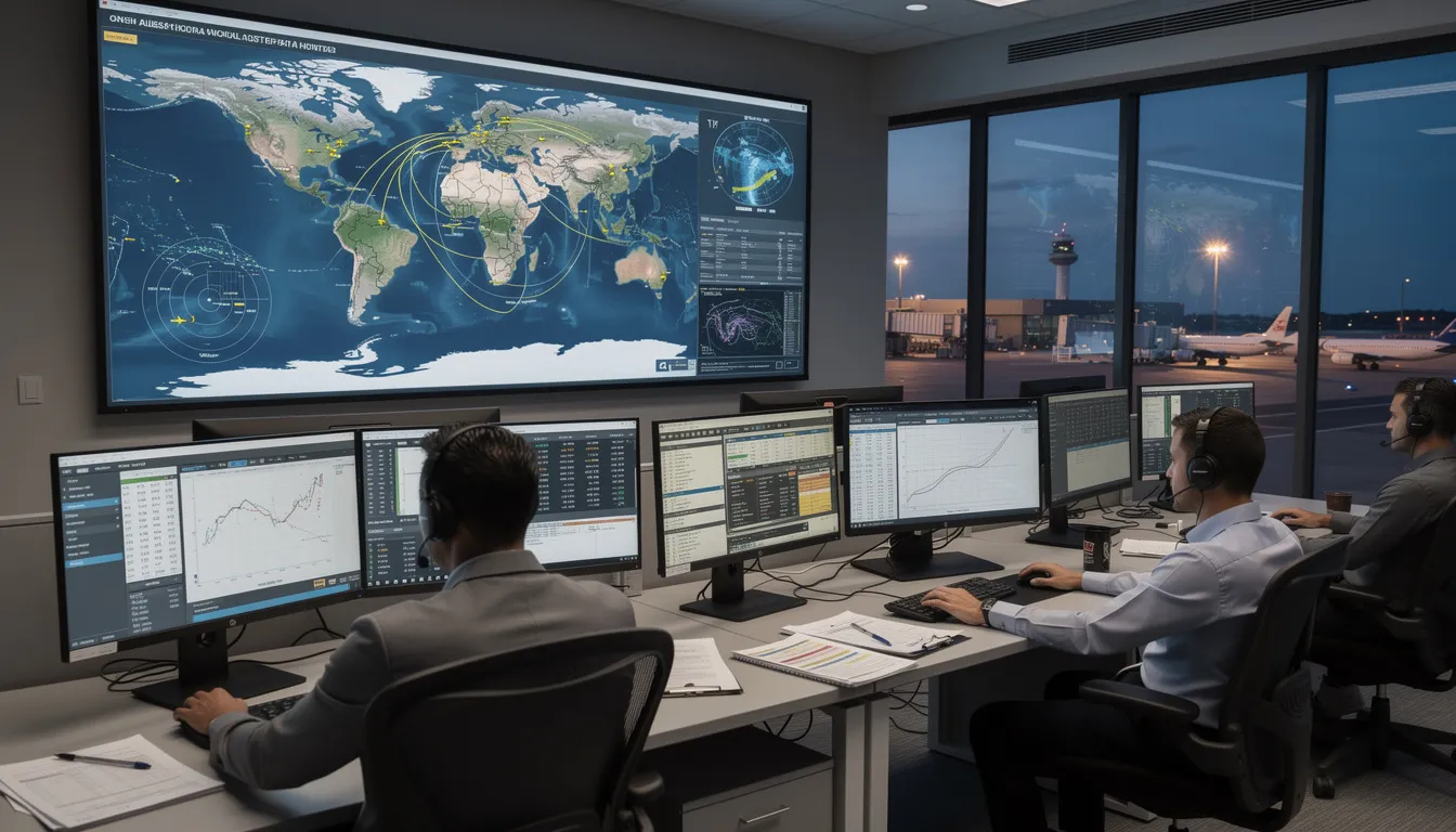 The image depicts a sleek private jet parked at a private terminal, showcasing the luxury and convenience of private aviation. With fewer passengers onboard and a spacious cabin, this setting emphasizes a stress-free travel experience tailored for discerning travelers seeking personalized service.