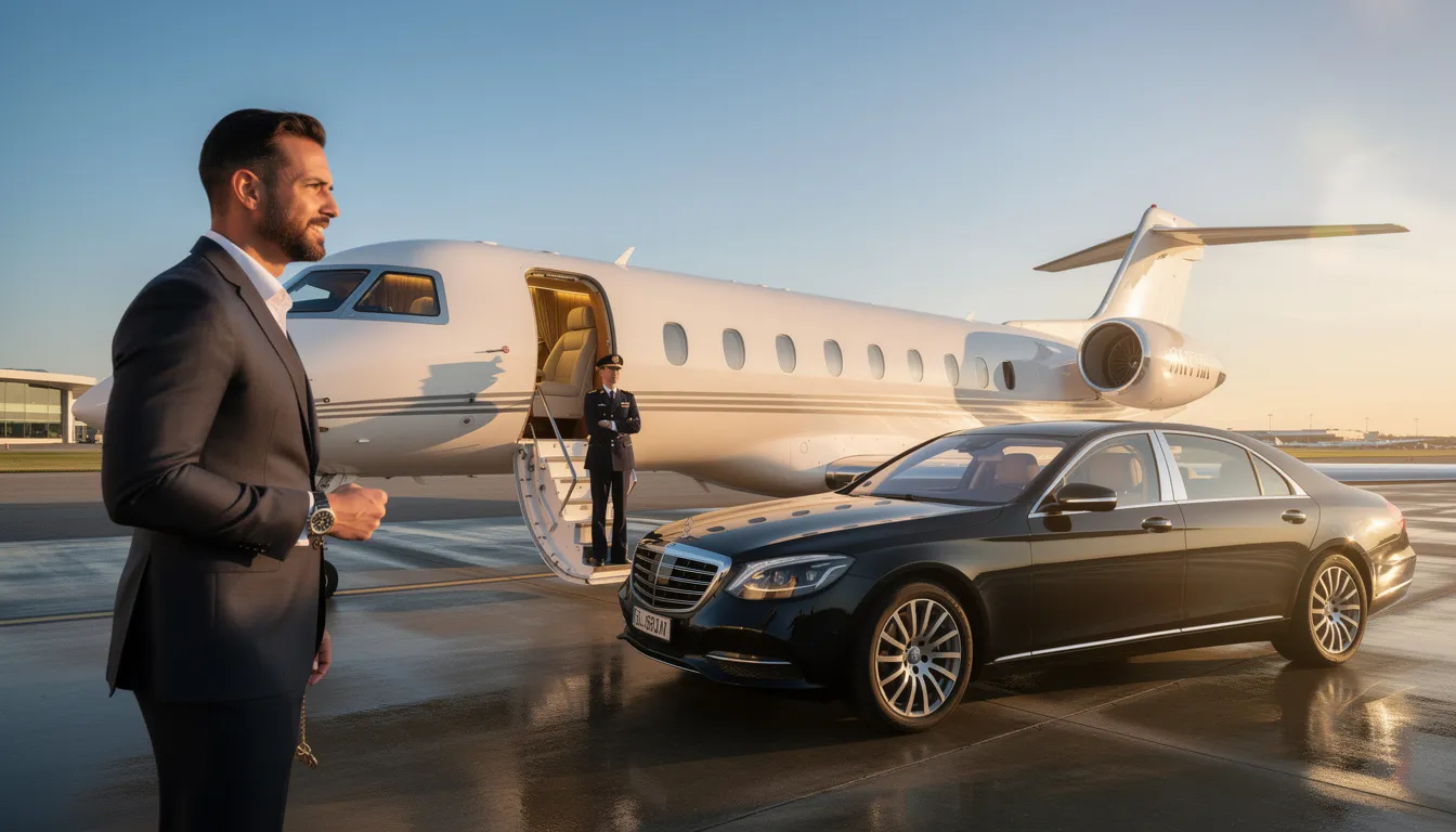 The image depicts a luxurious private jet, showcasing its sleek design and spacious interior, emphasizing the concept of private jet ownership. This visual highlights the significant financial commitment and operational expenses associated with private aviation, including maintenance costs and in-flight amenities for an exclusive travel experience.