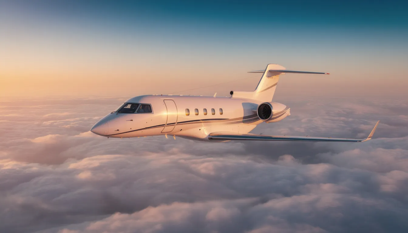 An elegant private jet is parked at a private terminal, showcasing its sleek design and luxurious features, ideal for private aviation enthusiasts. This image captures the essence of private jet travel, highlighting the convenience and exclusivity that comes with flying private.