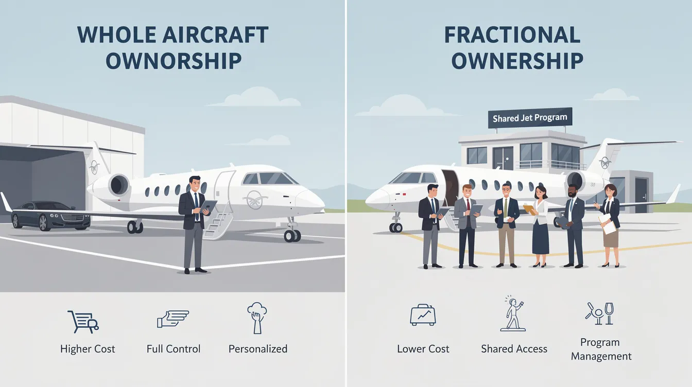 Whole Aircraft Ownership vs Fractional Ownership (2026): Cost Structure, Control, Risk, and Break-Even Utilization
