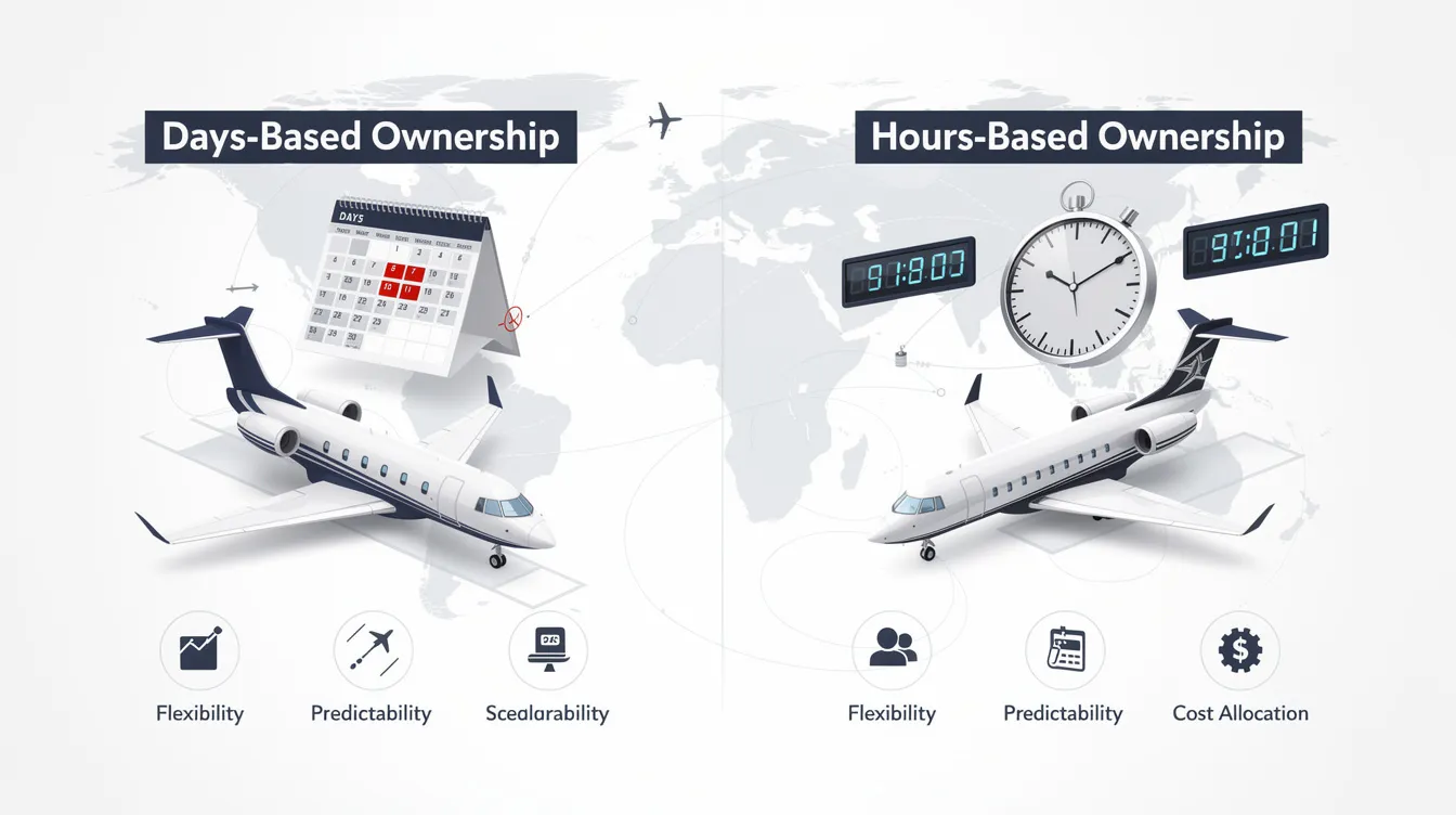 Days-Based vs Hours-Based Fractional Jet Ownership: How Each Model Bills, Who It Fits, and Hidden Tradeoffs