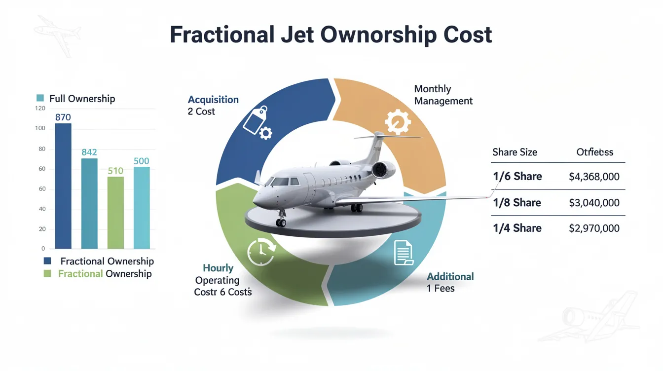 Fractional Jet Ownership Cost Per Year in 2026, Annual Ranges by Share Size and Aircraft Category
