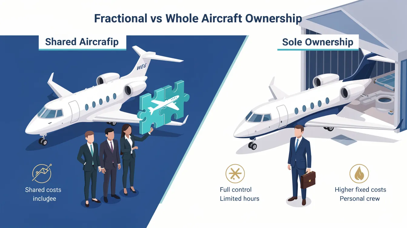 Fractional vs Whole Aircraft Ownership (2026): Control, Cost Structure, Safety Oversight, Privacy, and Exit Liquidity