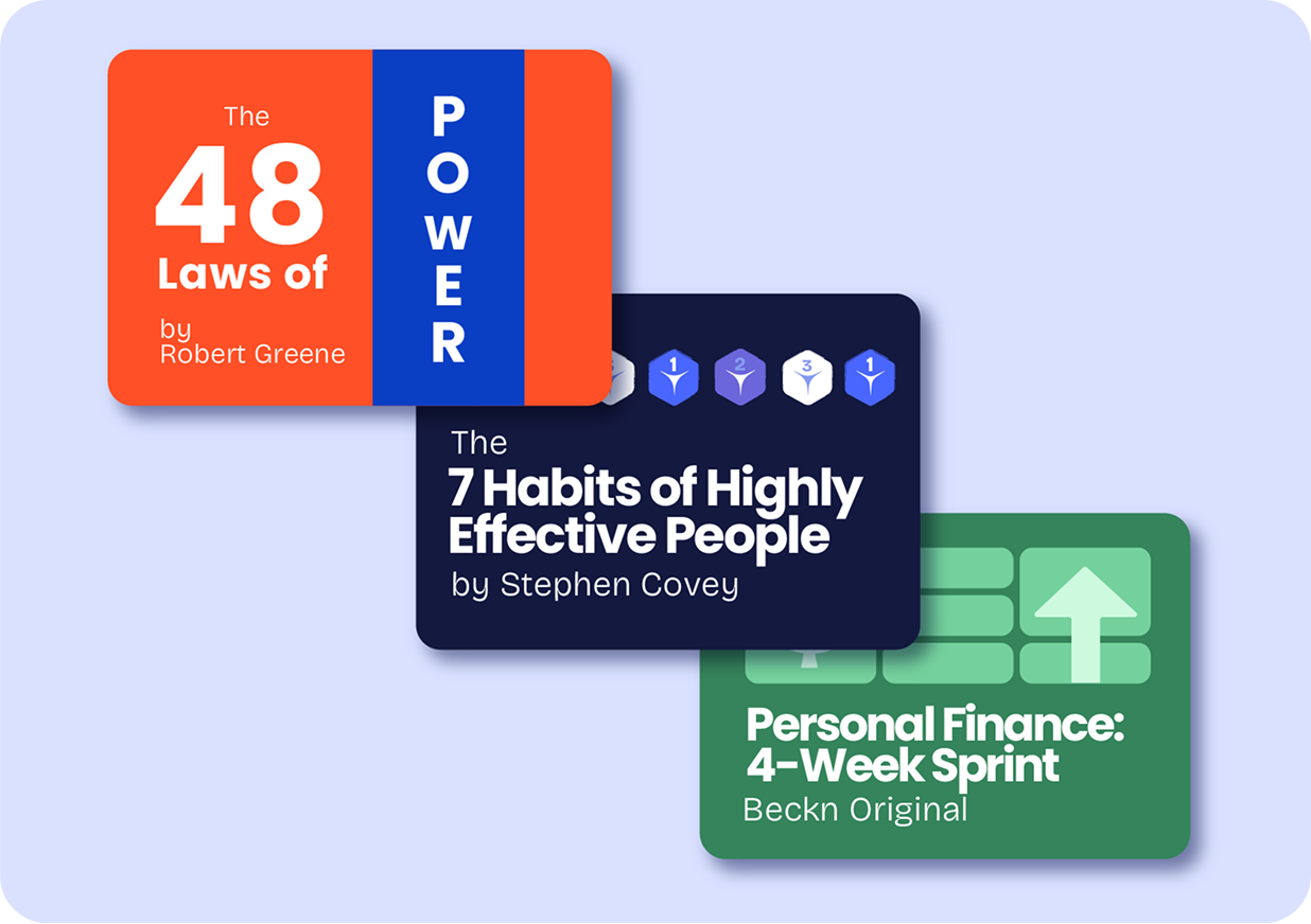 Beckn plans to improve yourself today