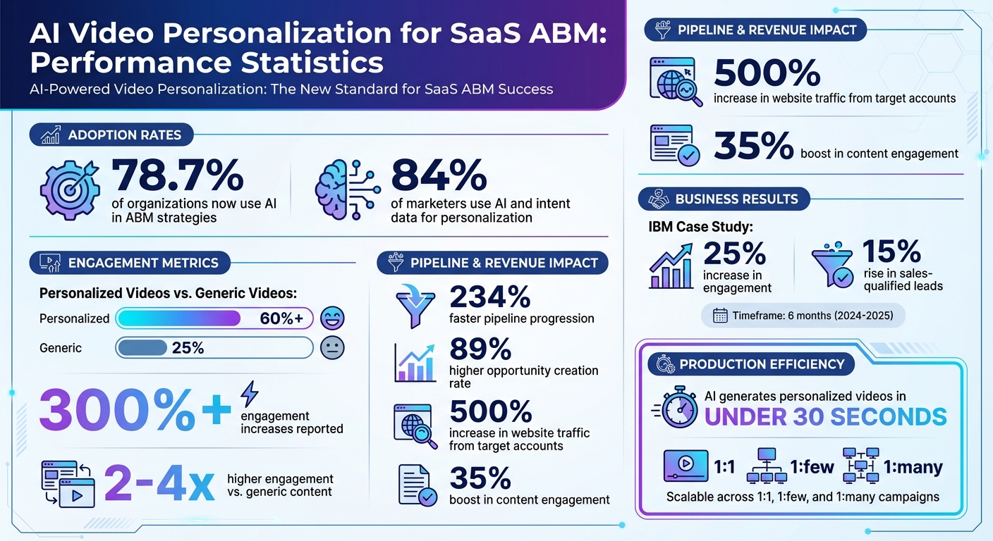 AI Video Personalization Impact on SaaS ABM Performance: Key Statistics and Results