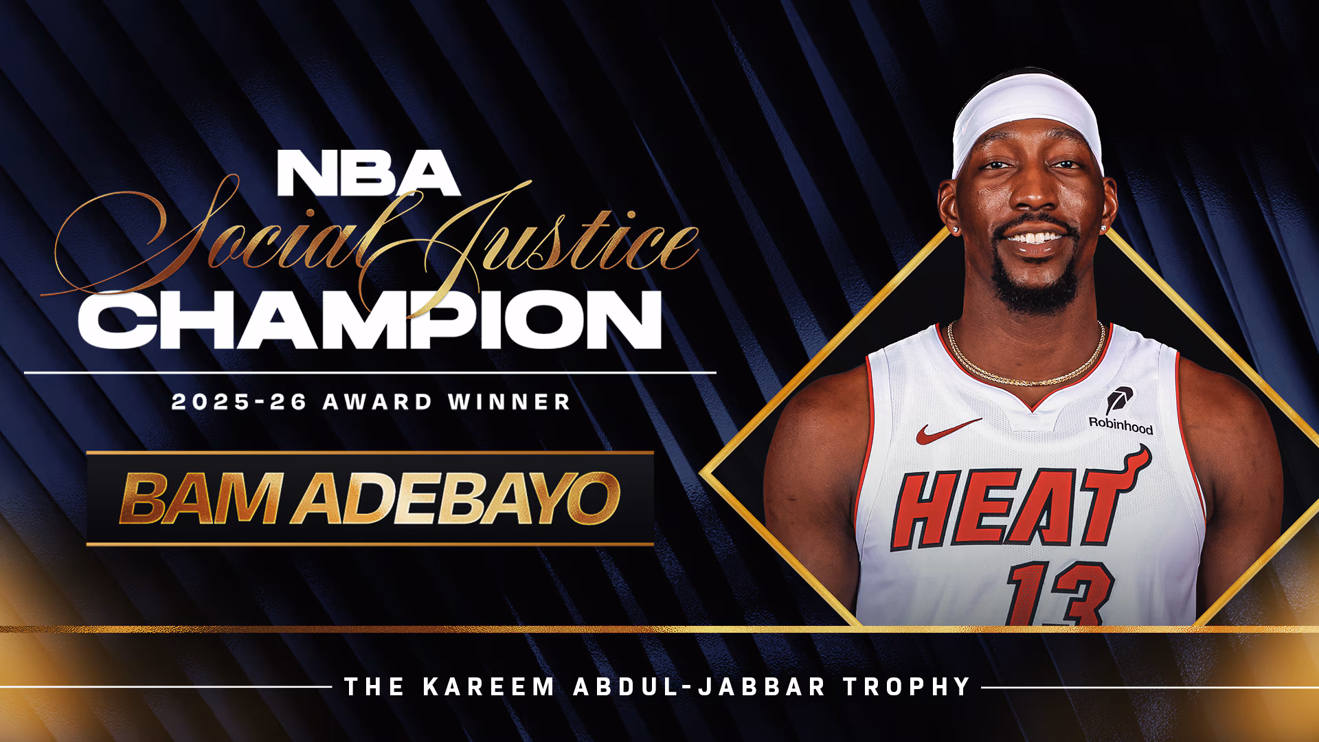 Martin Luther King III and Arndrea Waters King Help Honor Bam Adebayo as 2026 NBA Social Justice Champion