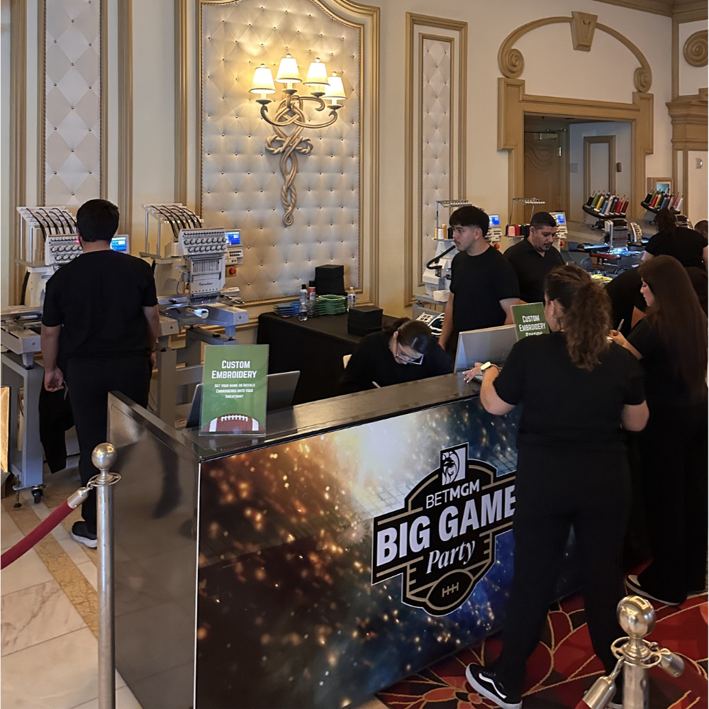 Live screen printing