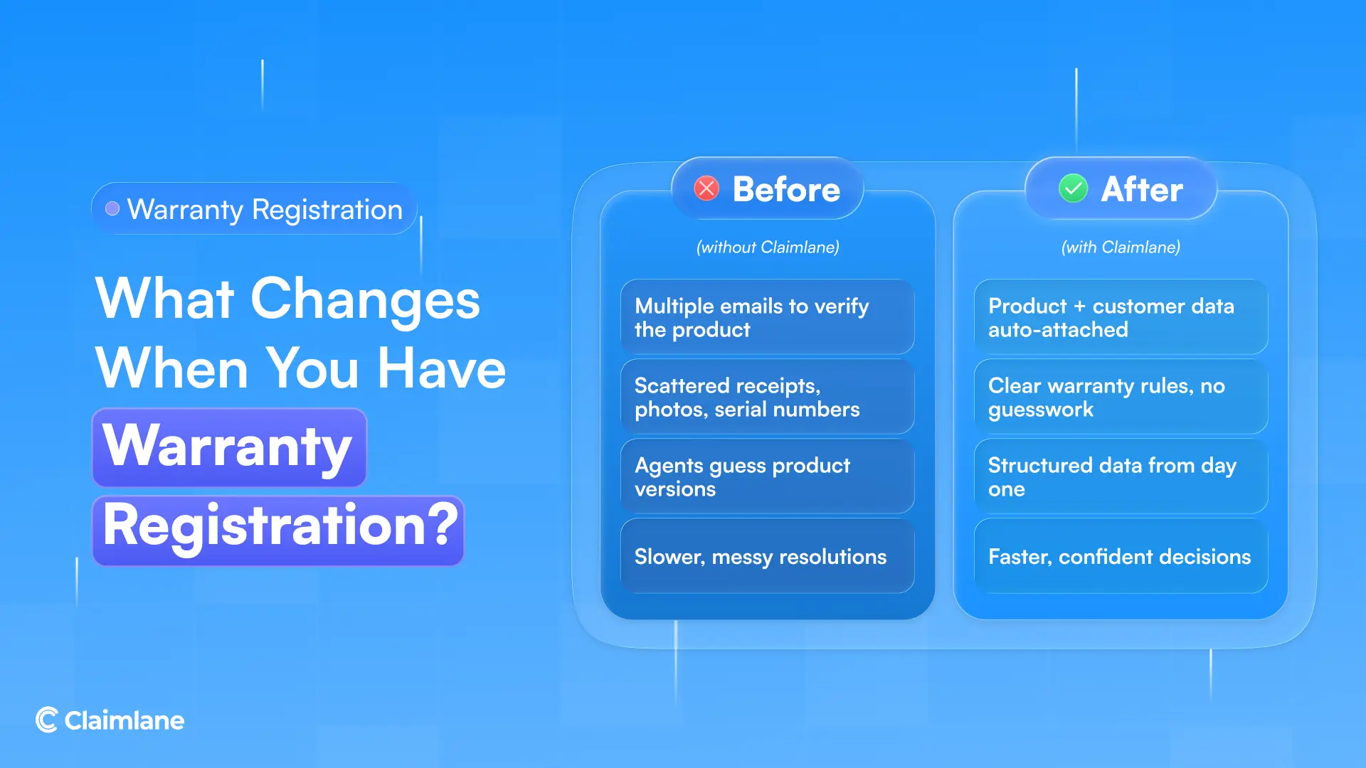 Benefits of warranty registration