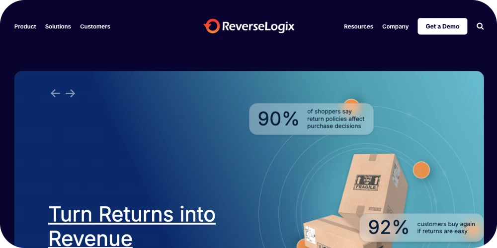 ReverseLogix's website