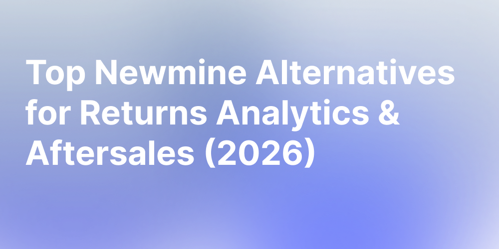 Comparison chart of Newmine alternatives showing returns automation, warranty support, repair workflows, and global infrastructure.