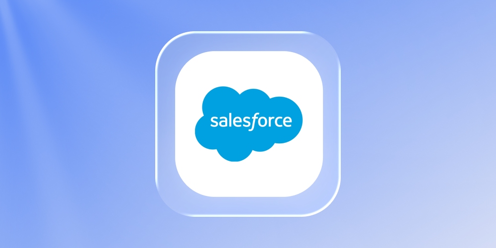 Salesforce integration architecture diagram showing CRM connected to marketing, ERP, support, and analytics platforms