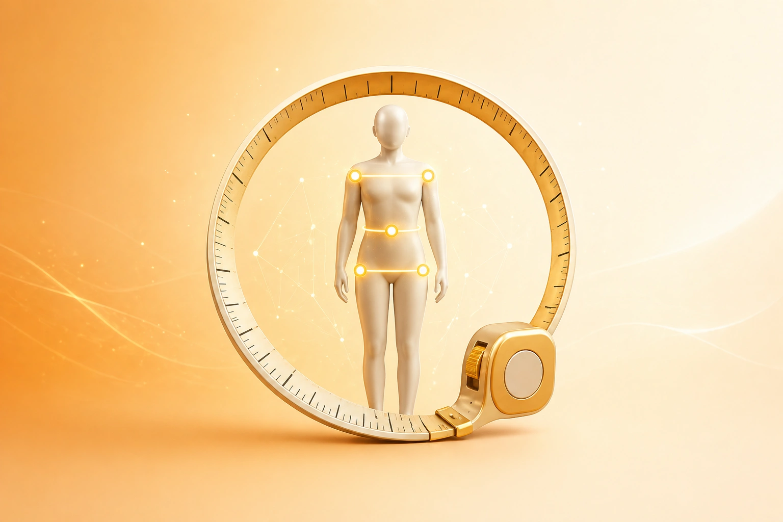 AI size recommendation engine showing personalized fit predictions on an ecommerce product page reducing returns