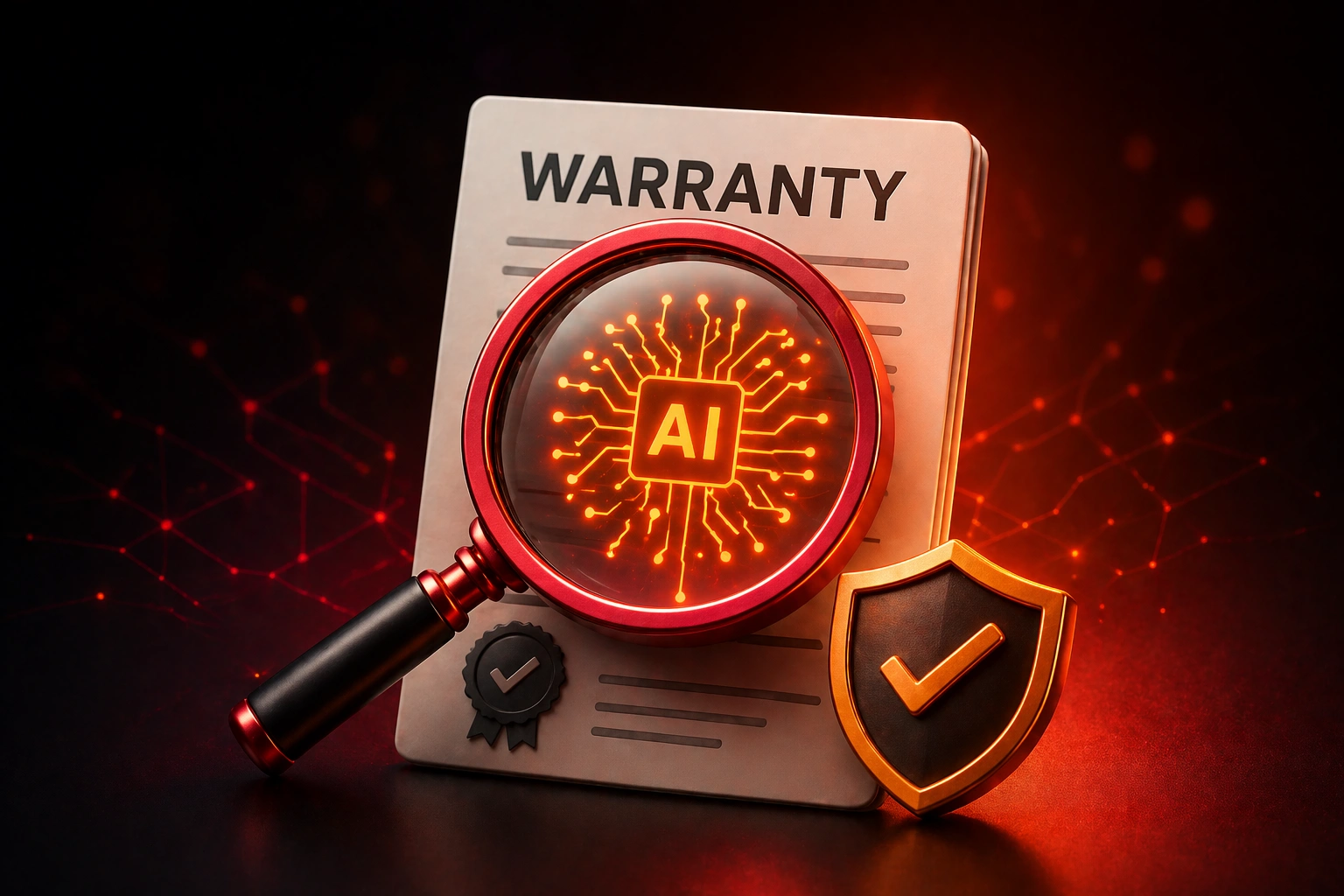 AI system analyzing warranty claim photos to detect fraudulent ecommerce returns