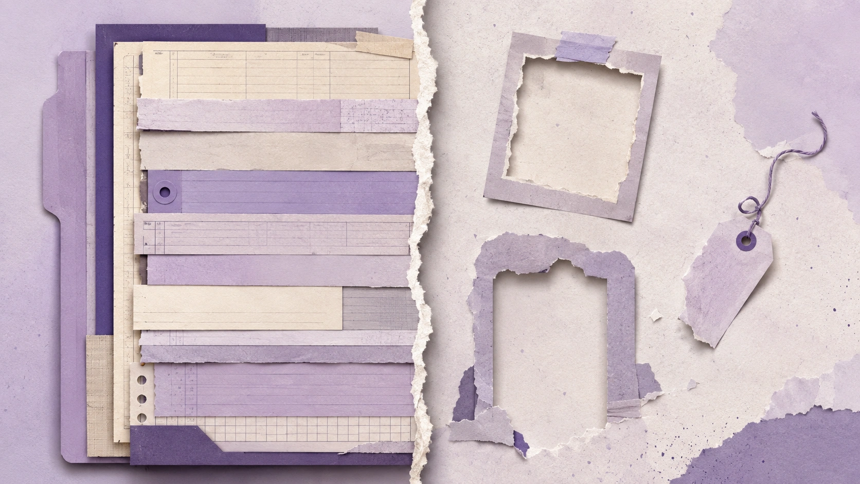 Editorial collage showing a warranty claim split between a SAP settlement record and the missing intake, photo, and supplier pieces
