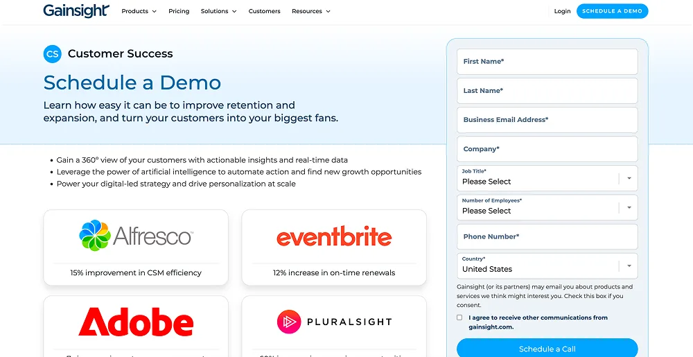 Gainsight Website