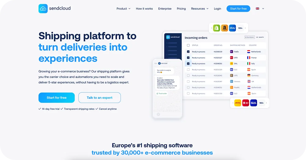 Sendcloud Website