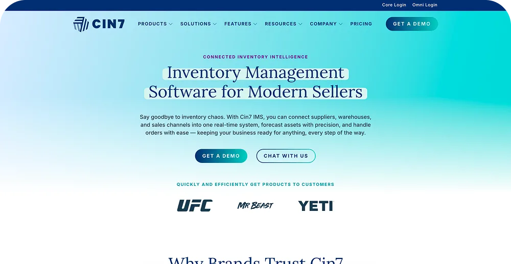 Cin7 Website