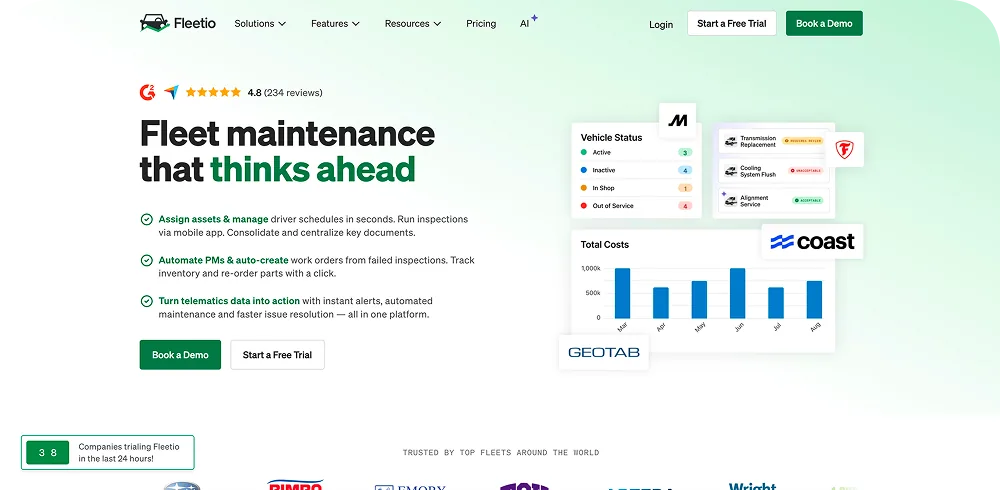 Fleetio Website