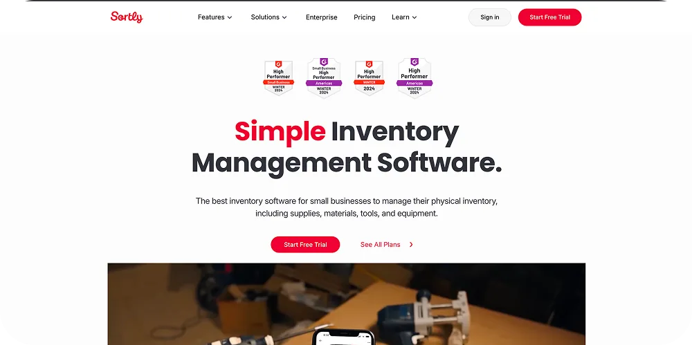 Sortly Website