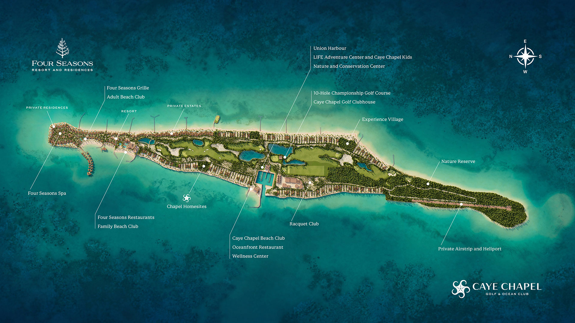 Caye Chapel community map