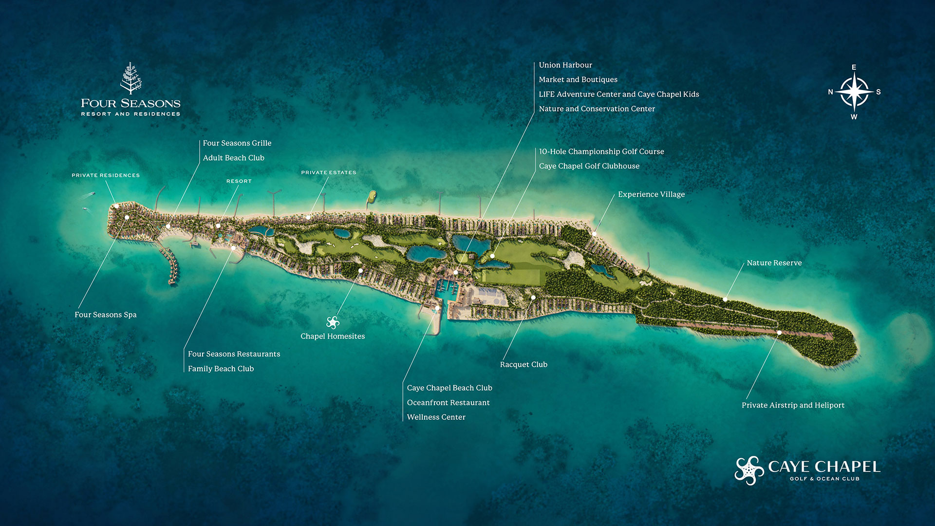 Caye Chapel community map