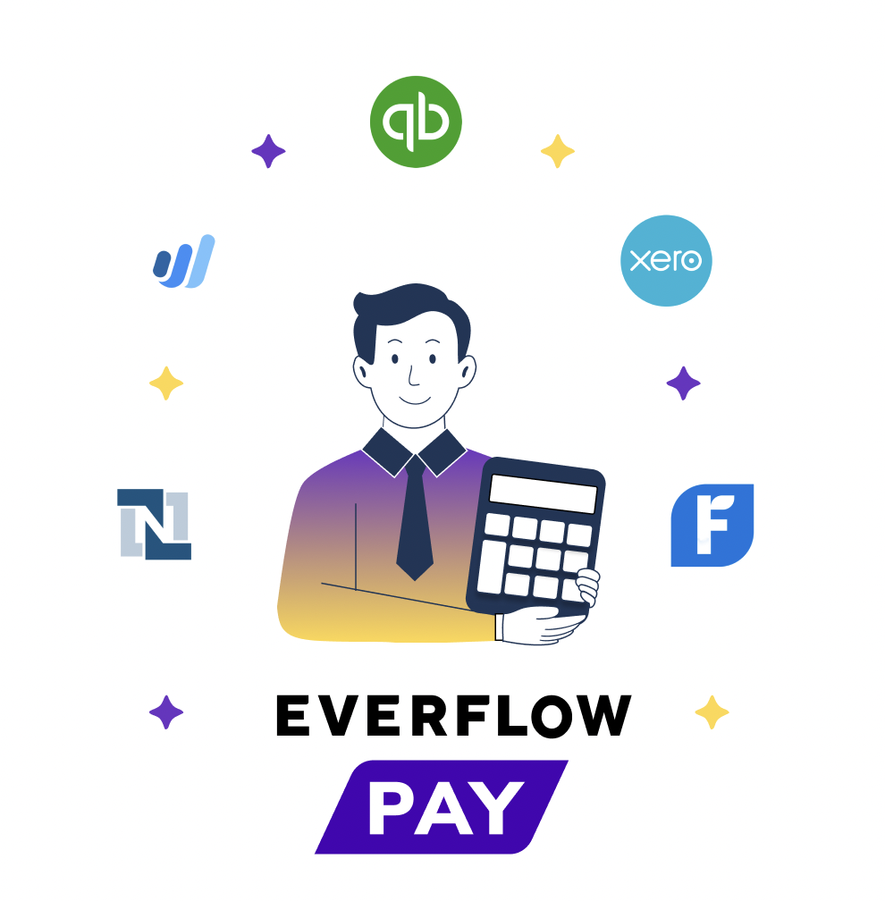 Everflow Pay Accounting Integration — connect with QuickBooks, Xero, and NetSuite