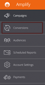 Outbrain dashboard Conversions tab