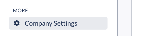 Company Settings at the bottom of the Partner Platform menu