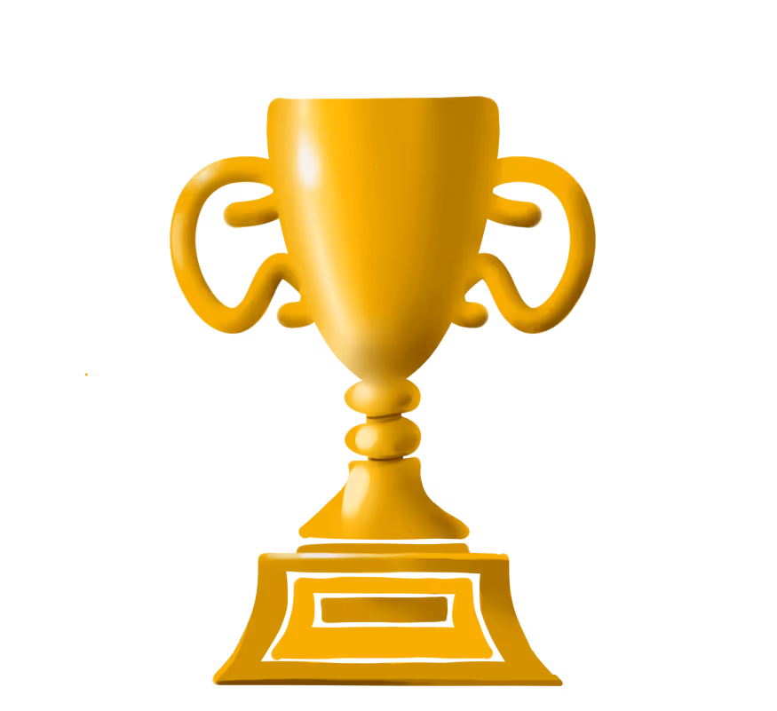 An illustration of a trophy cup