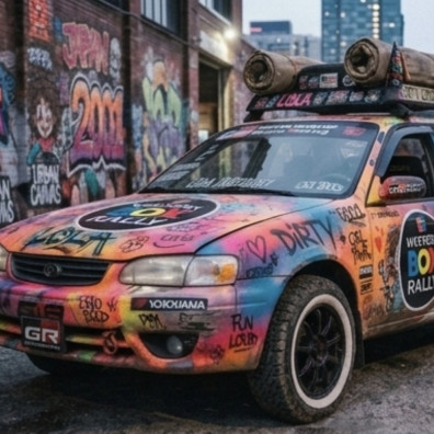 Lola the dirty Corolla team photo