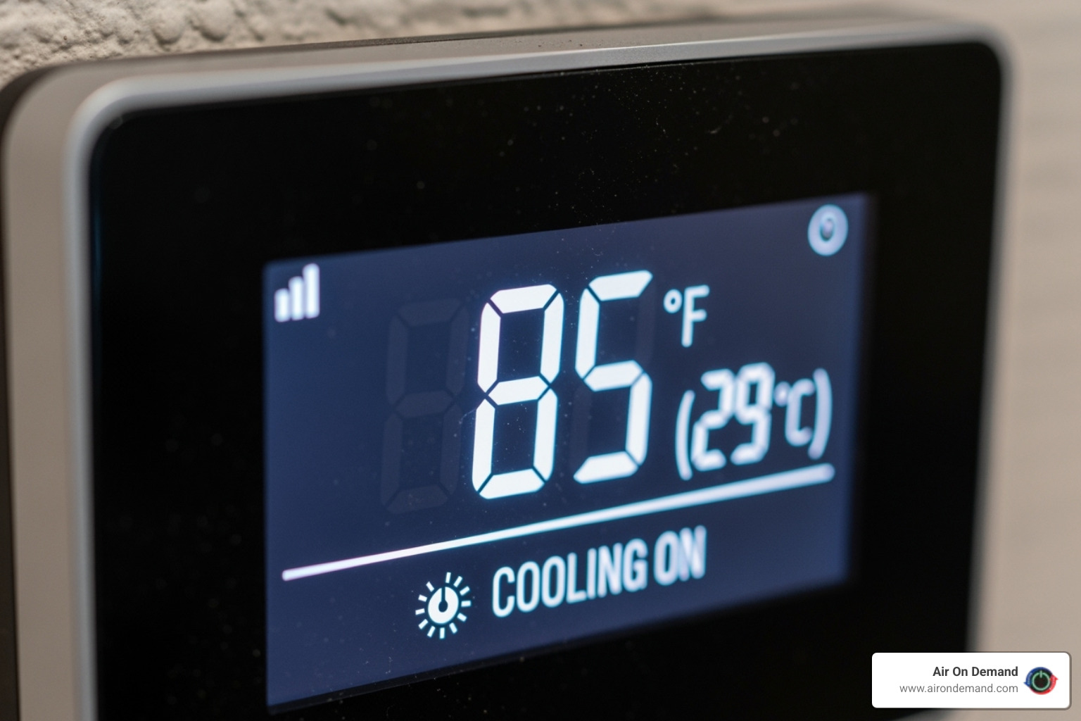 AC thermostat showing a high temperature despite being on - AC repair Kendall FL AC thermostat showing a high temperature despite being on - AC repair Kendall FL