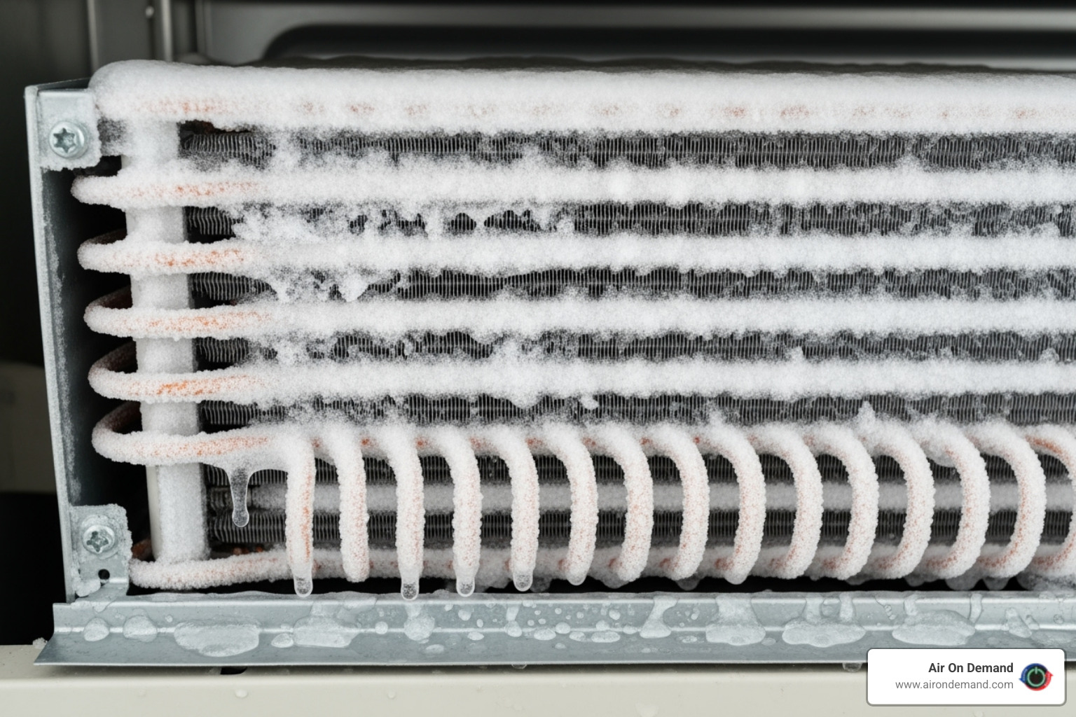 AC unit with ice forming on the coils - ac repair near me AC unit with ice forming on the coils - ac repair near me