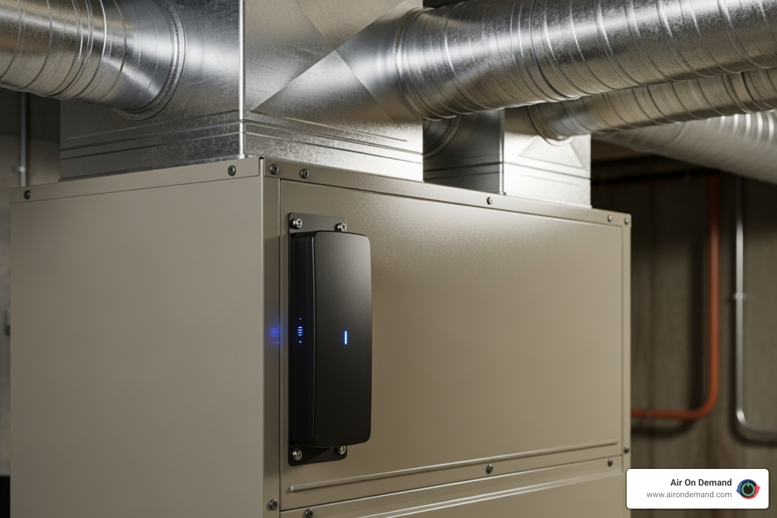 professionally installed ionizer on an indoor HVAC air handler - hvac air ionizer installation services in miami professionally installed ionizer on an indoor HVAC air handler - hvac air ionizer installation services in miami