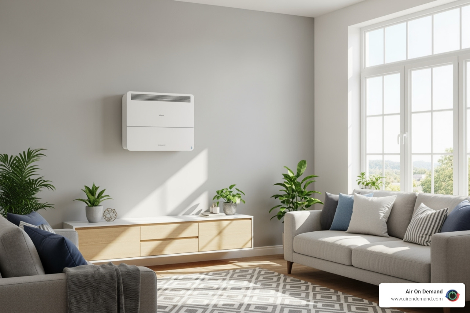 Sleek, modern indoor unit in a stylish room - ductless mini split installation coral gables, fl Sleek, modern indoor unit in a stylish room - ductless mini split installation coral gables, fl