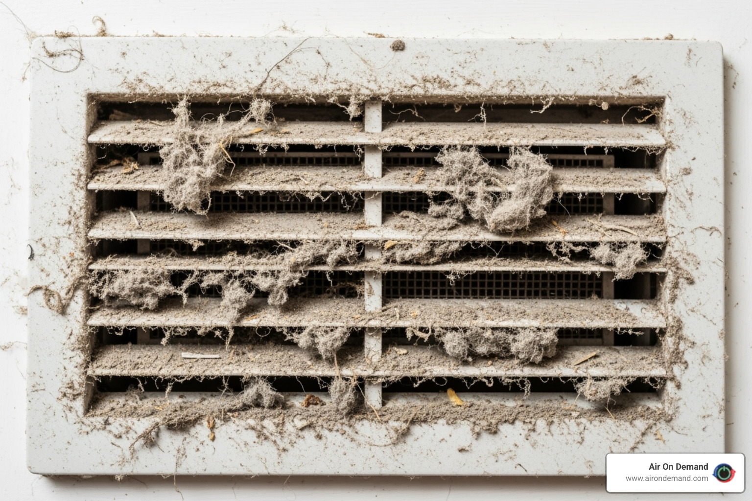 Excessive dust and debris accumulated around a vent register - duct cleaning kendall, fl