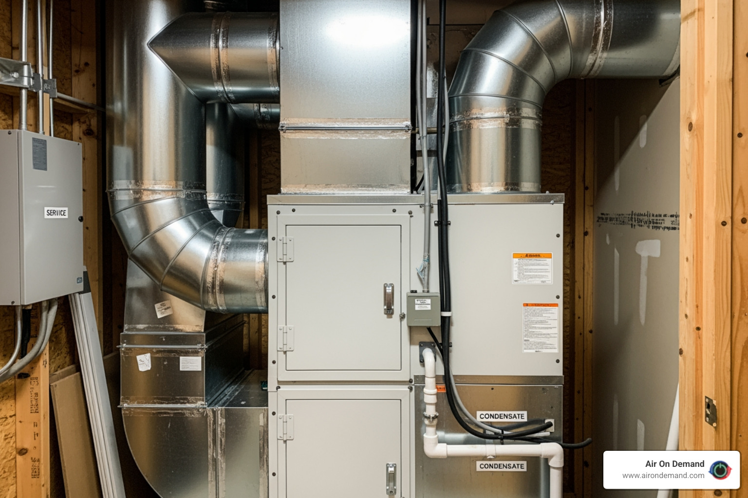 A clean and well-maintained indoor air handler unit - heating repair pinecrest, fl
