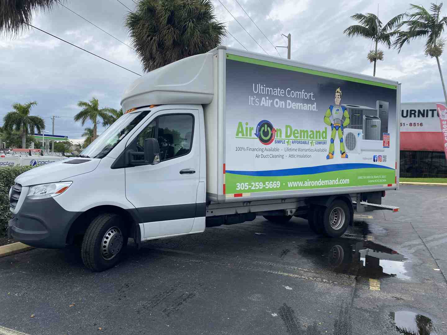 Infographic showing the heat pump replacement process: emergency diagnosis, system selection based on home size, safe removal of old equipment, professional installation following Florida building codes, comprehensive system testing, and homeowner orientation - 24 hour heat pump replacement in kendall, fl