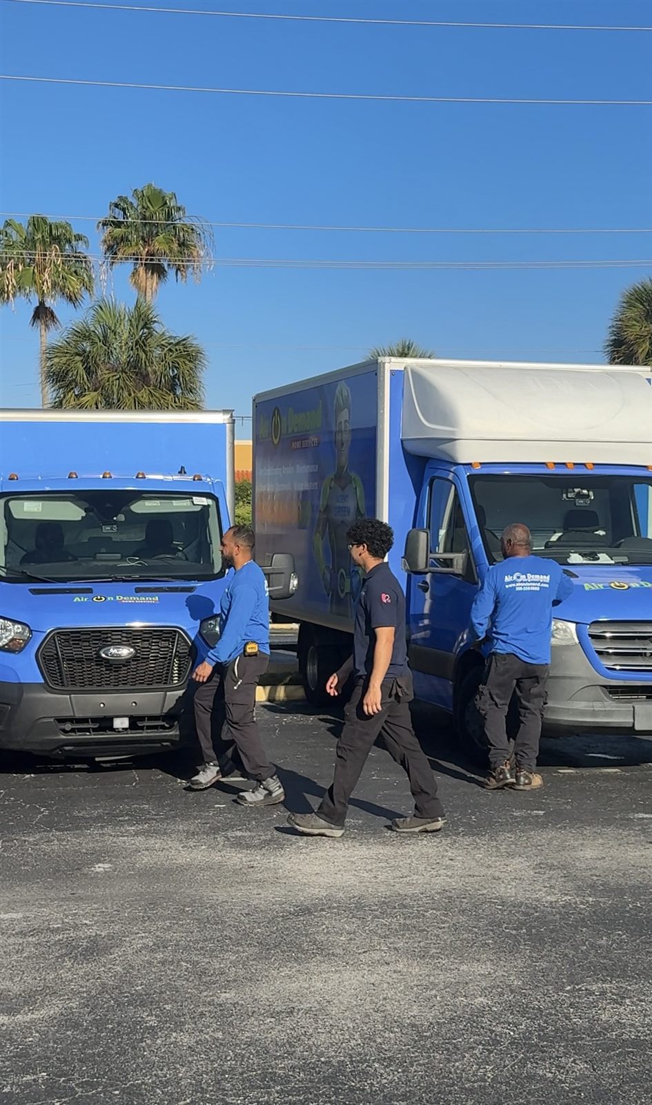 Air On Demand HVAC technicians team